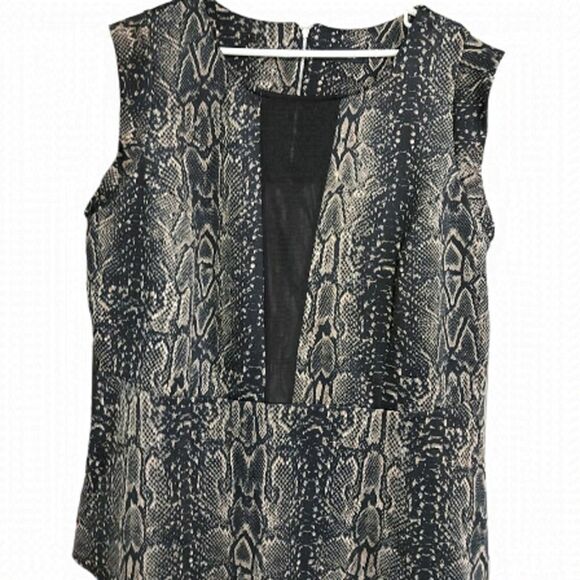 Mblm SNAKESKIN LOOK TANK TOP SIZE 1X - Picture 1 of 8